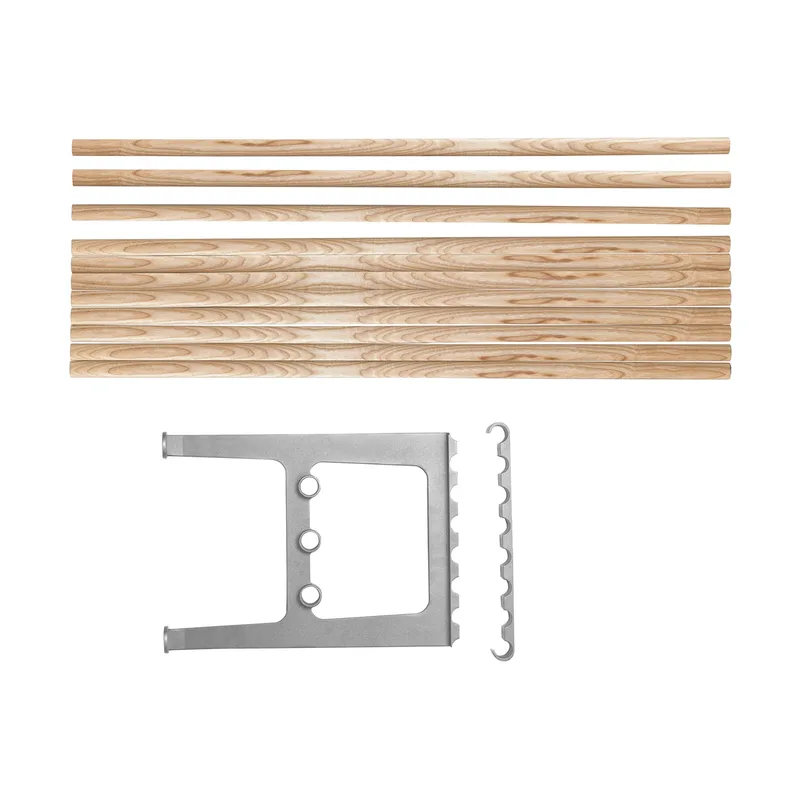 Nostalgi Erweiterung für Bank 100 cm Esche-Aluminium von Essem Design – Produktfoto