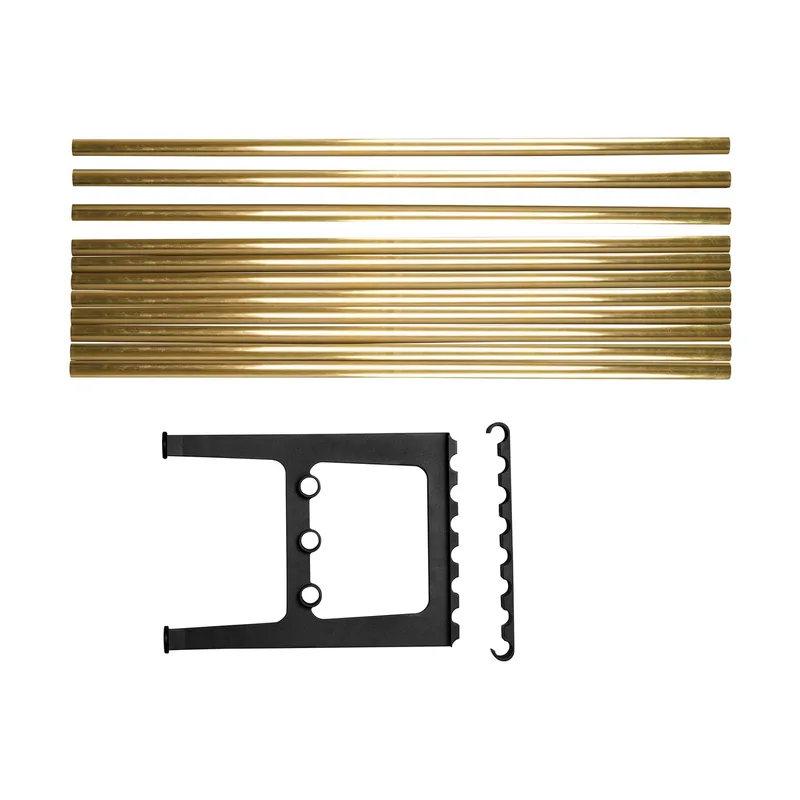 Nostalgi Erweiterung für Bank 100 cm Messing-Schwarz von Essem Design – Produktfoto