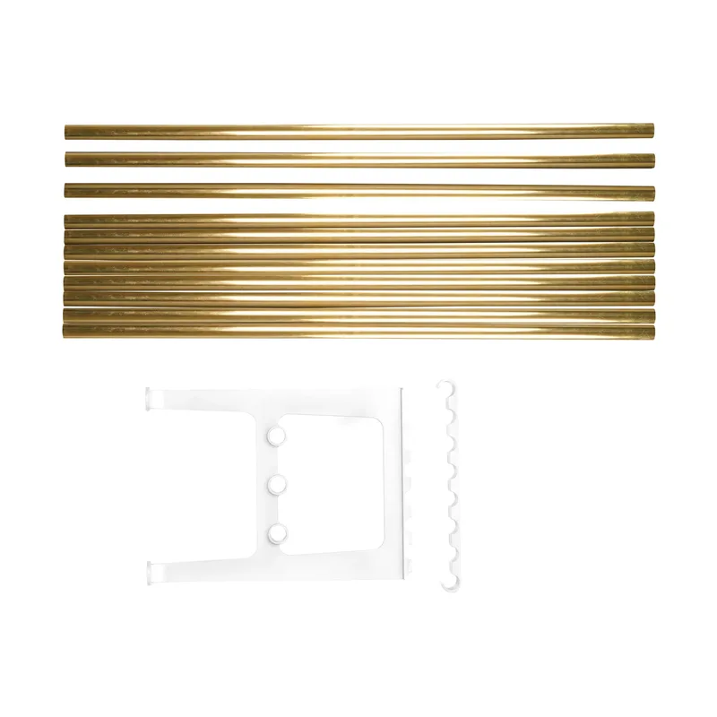 Nostalgi Erweiterung für Bank 100 cm Messing-Weiß von Essem Design – Produktfoto