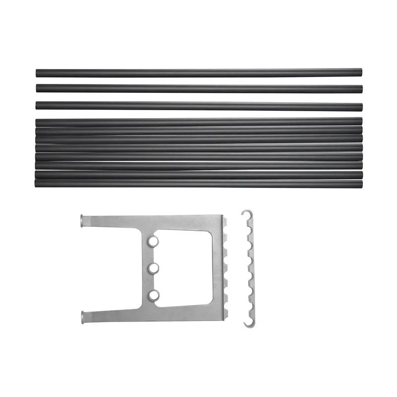 Nostalgi Erweiterung für Bank 100 cm Schwarz-Aluminium van Essem Design – productfoto