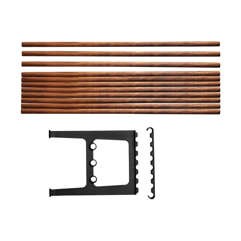 Nostalgi Erweiterung für Bank 100 cm Walnuss-Schwarz von Essem Design – Produktfoto