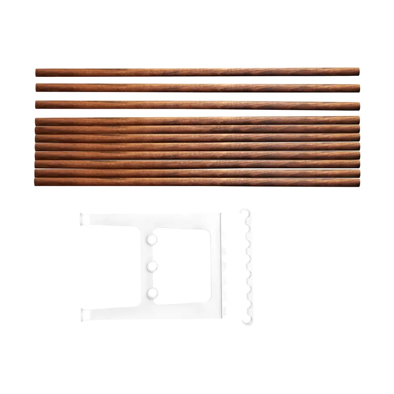Nostalgi Erweiterung für Bank 100 cm Walnuss-Weiß van Essem Design – productfoto
