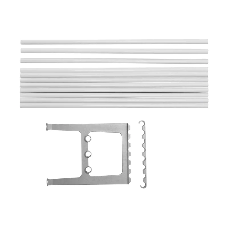 Nostalgi Erweiterung für Bank 100 cm Weiß-Aluminium von Essem Design – Produktfoto
