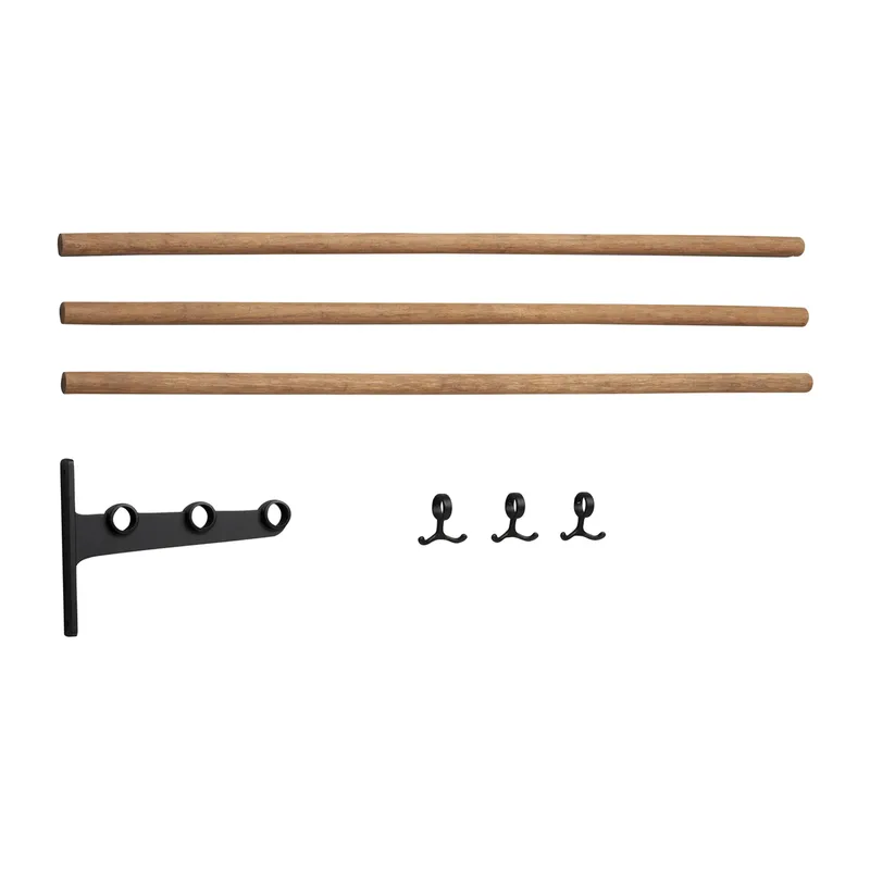 Nostalgi Erweiterung für Hutablage, Schuhablage Bambus-Schwarz by Essem Design – product photo