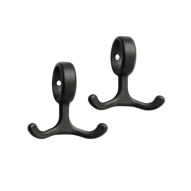 Nostalgi Haken 2er Pack Schwarz van Essem Design – productfoto