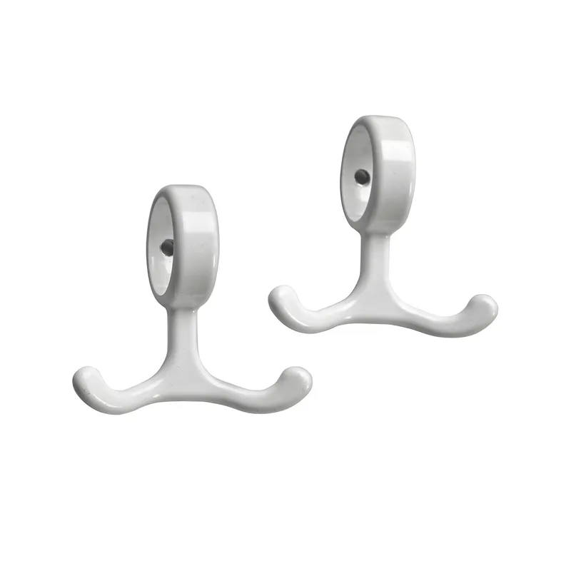 Nostalgi Haken 2er Pack Weiß van Essem Design – productfoto