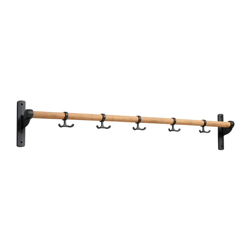 Nostalgi Hakenliste 100 cm Bambu-schwarz van Essem Design – productfoto