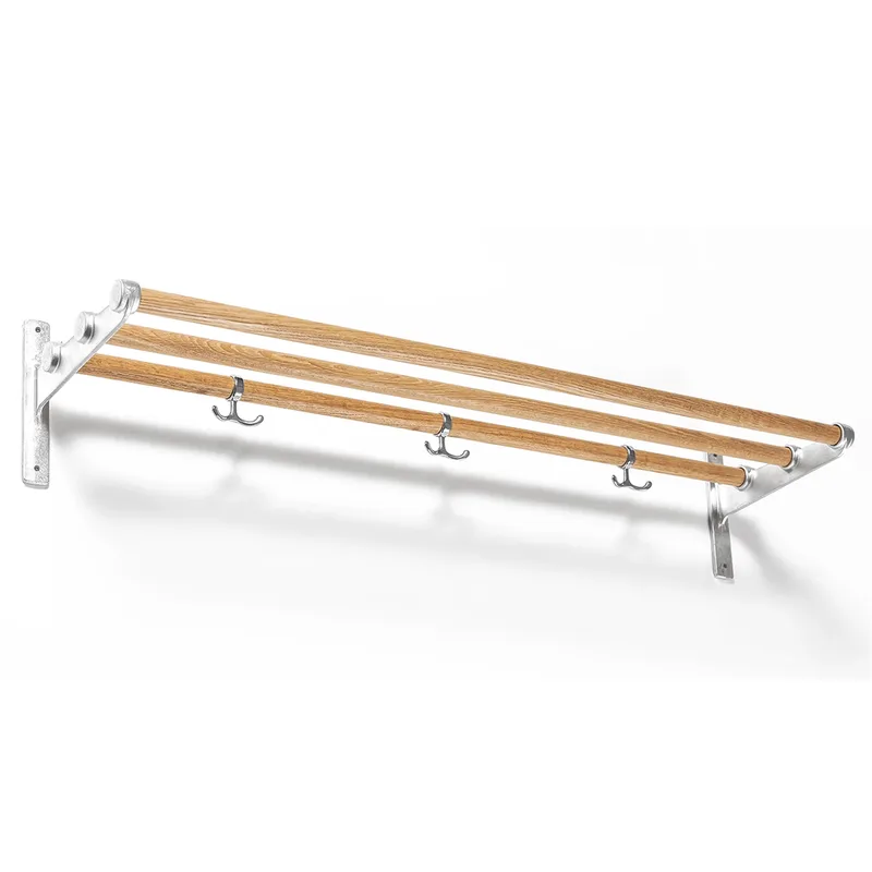 Nostalgi Hutablage, Schuhregal Eiche, Aluminium by Essem Design – product photo
