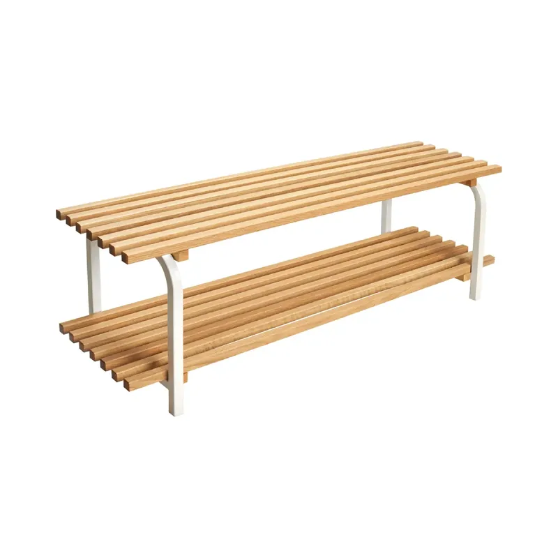 Sara Schuhregal fristående 120 cm Eiche Weiß by Essem Design – product photo