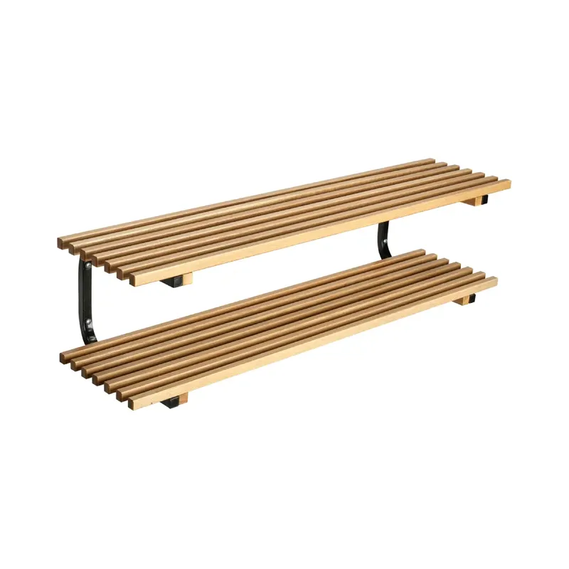 Sara Schuhregal vägghängd 100 cm Eiche Schwarz by Essem Design – product photo