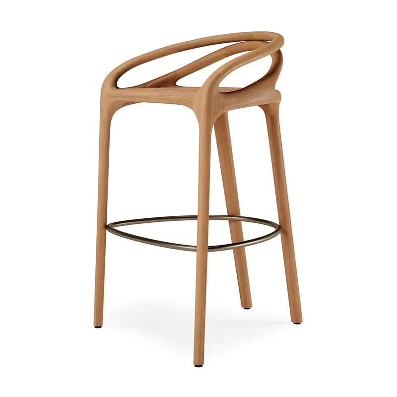 Aleta Barhocker teak by Ethnicraft – product photo