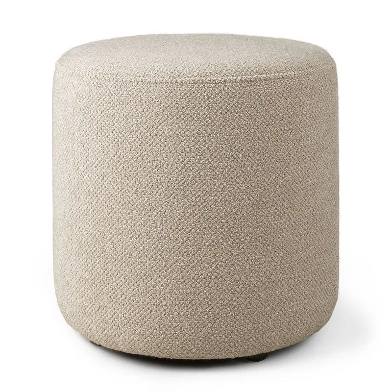 Barrow Pouf Ø40 cm Weißgrau by Ethnicraft – product photo