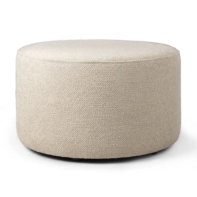 Barrow Pouf Ø60 cm Off White by Ethnicraft – product photo