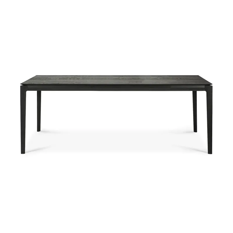 Bok Ausziehtisch Schwarz lackierte Eiche, 100x200/300 cm från Ethnicraft – produktbild