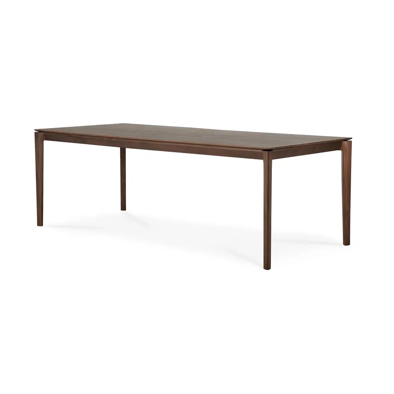 Bok Esstisch 220x95 cm Lackiertes Teak Brown van Ethnicraft – productfoto