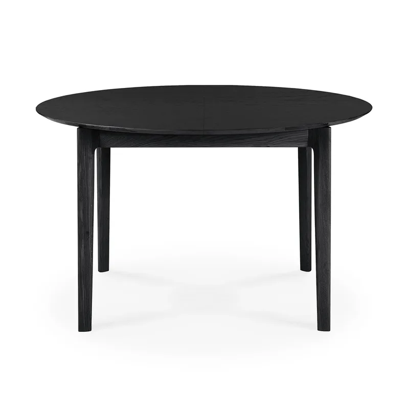 Bok Esstisch oval 129/179×100×76 cm Schwarz gebeizte Eiche van Ethnicraft – productfoto