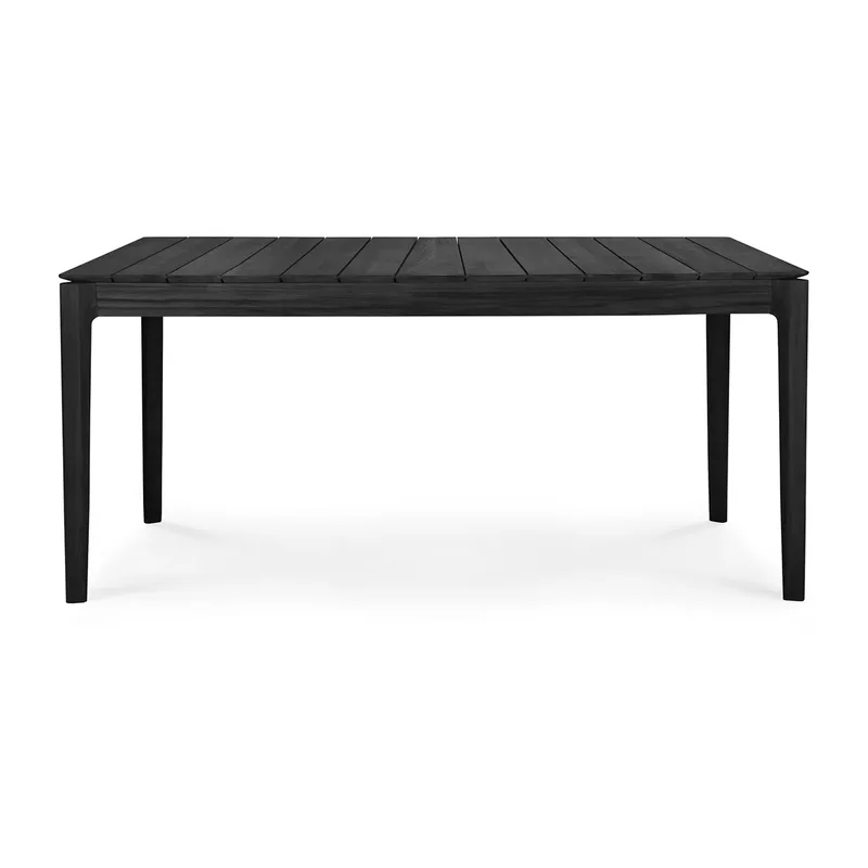 Bok Outdoor-Esstisch schwarzgebeizt teak 162×80 cm by Ethnicraft – product photo
