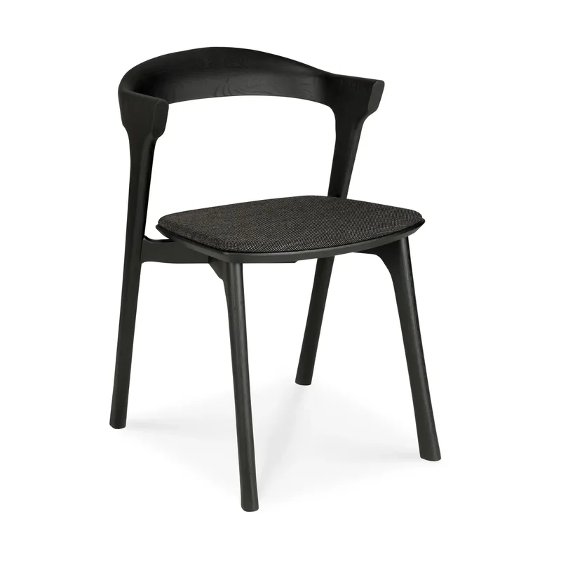 Bok Stuhl Braune Eiche-Stoff soft black från Ethnicraft – produktbild