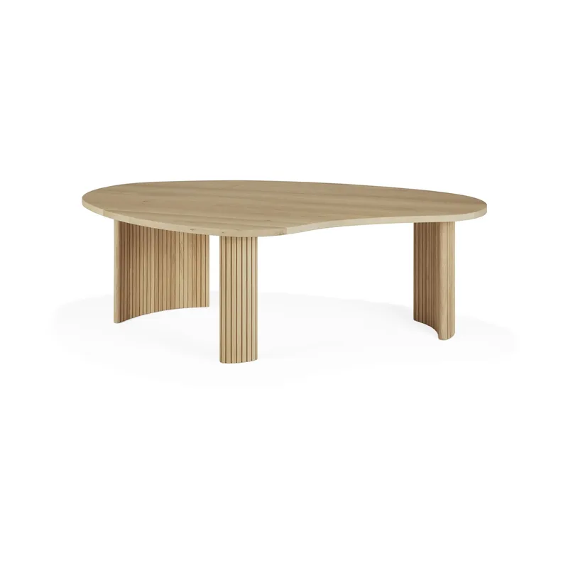 Boomerang Couchtisch Eiche, 126x74 cm von Ethnicraft – Produktfoto