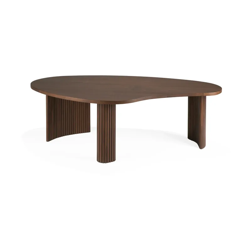 Boomerang Couchtisch Teak, 126x74 cm von Ethnicraft – Produktfoto