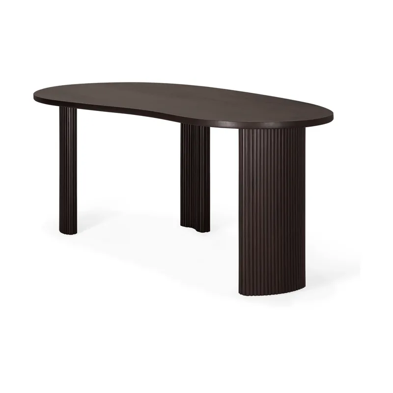 Boomerang Schreibtisch Dark brown mahogny, 200x100x76 cm från Ethnicraft – produktbild
