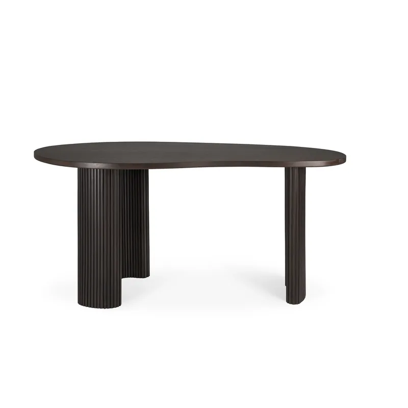 Boomerang Schreibtisch Dunkelbraun gebeizte Mahagony, 160x83x76 cm från Ethnicraft – produktbild