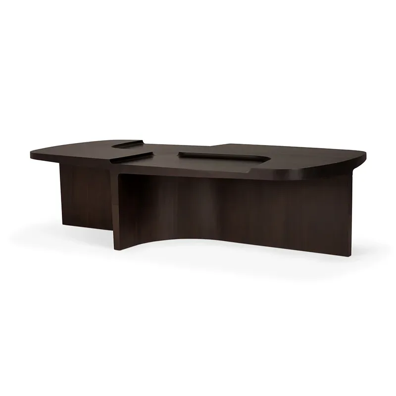 Brutalistischer Couchtisch Mahagoni 143x75 cm von Ethnicraft – Produktfoto