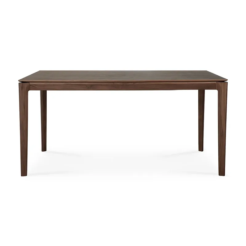 Buch Esstisch 80x160 cm Braun lackiertes Teakholz von Ethnicraft – Produktfoto