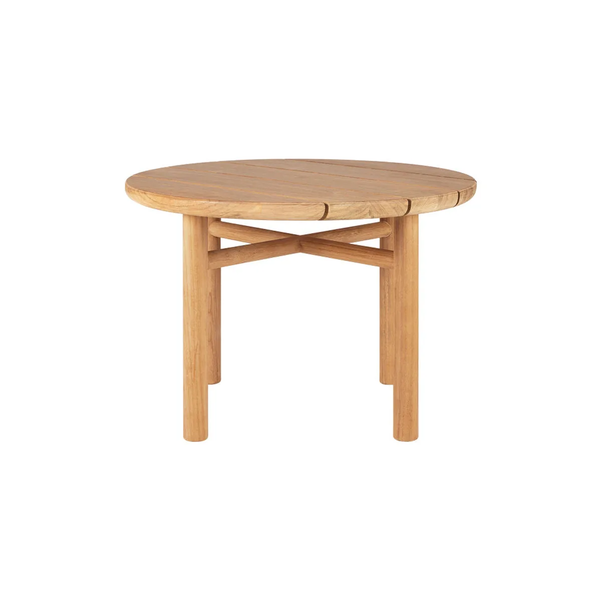 Couchtisch Quatro - Holz natur - Massives Teakholz - Designer Ethnicraft Design Studio von Ethnicraft – Produktfoto