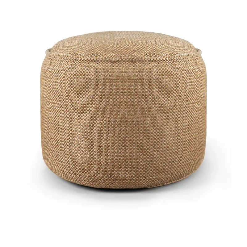 Donut outdoor pouf Marsala Check by Ethnicraft – product photo