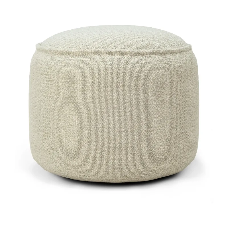 Donut outdoor pouf Natural check by Ethnicraft – product photo