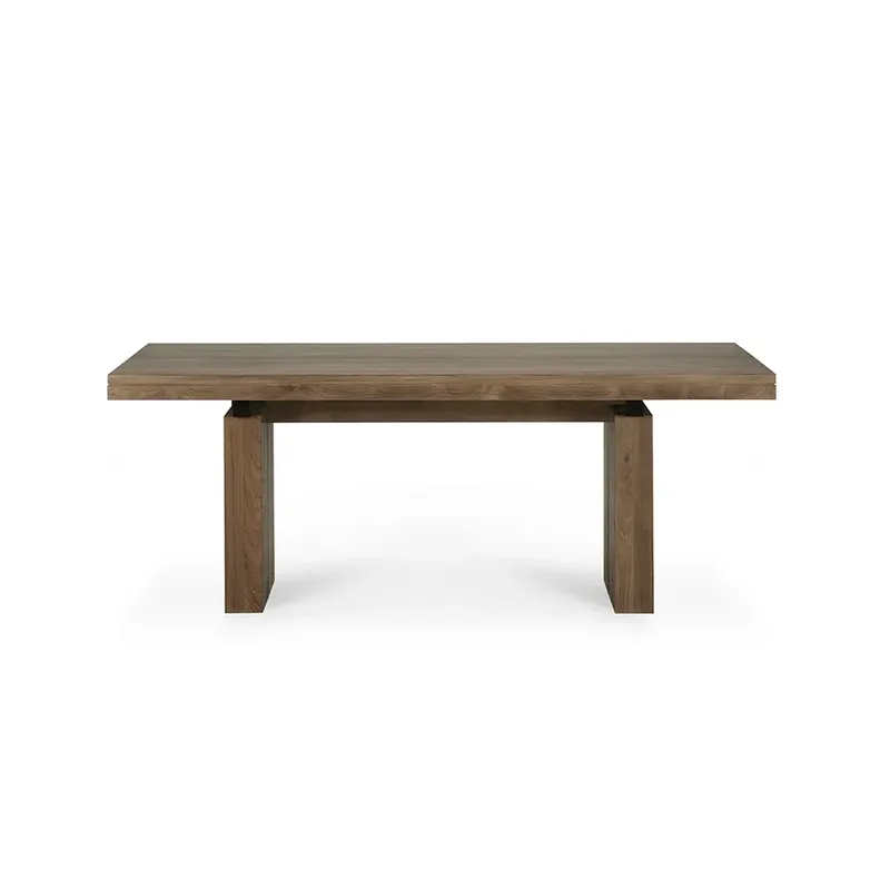 Doppelter Esstisch 100x200-300 cm Teak von Ethnicraft – Produktfoto