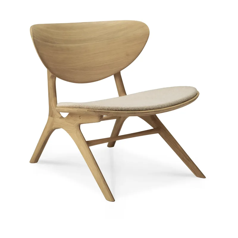 Eye loungefåtölj Oak, off white van Ethnicraft – productfoto