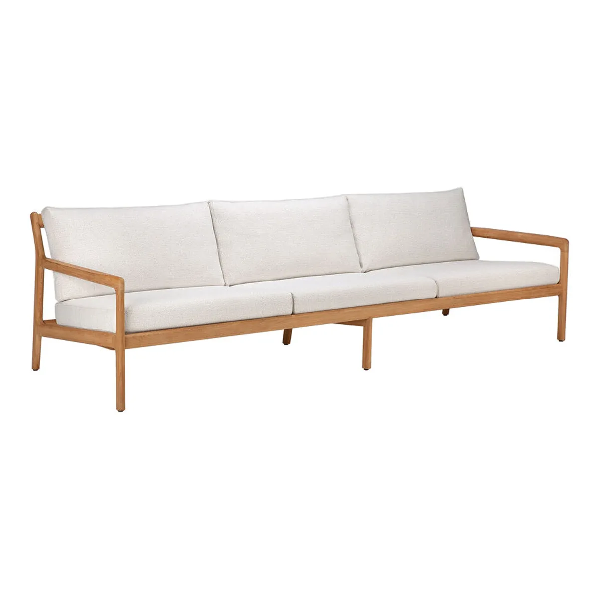 Gartensofa 3-Sitzer Jack outdoor - Weiß - Polypropylen-Stoff - Designer Jacques Deneef van Ethnicraft – productfoto