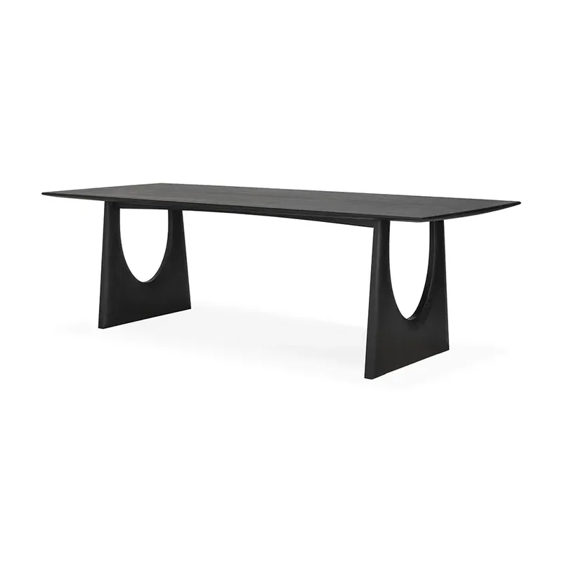 Geometrischer Esstisch 100x250 cm Schwarze Eiche by Ethnicraft – product photo