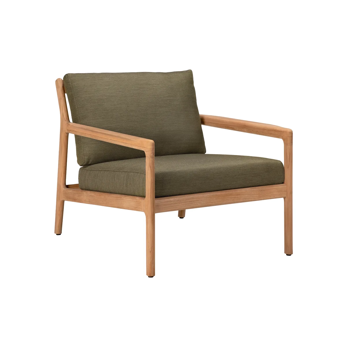 Gepolsterter Sessel Jack outdoor - Grün - Polypropylen-Stoff - Designer Jacques Deneef de Ethnicraft – photo du produit