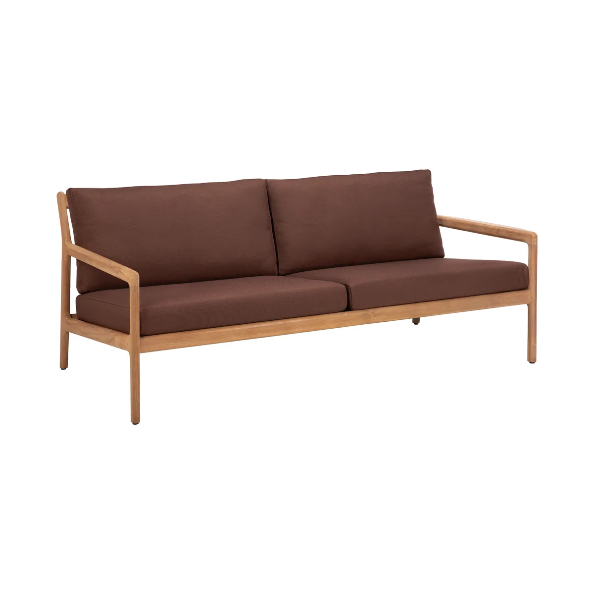 Gepolstertes Gartensofa Jack outdoor - Rot - Polypropylen-Stoff - Designer Jacques Deneef von Ethnicraft – Produktfoto