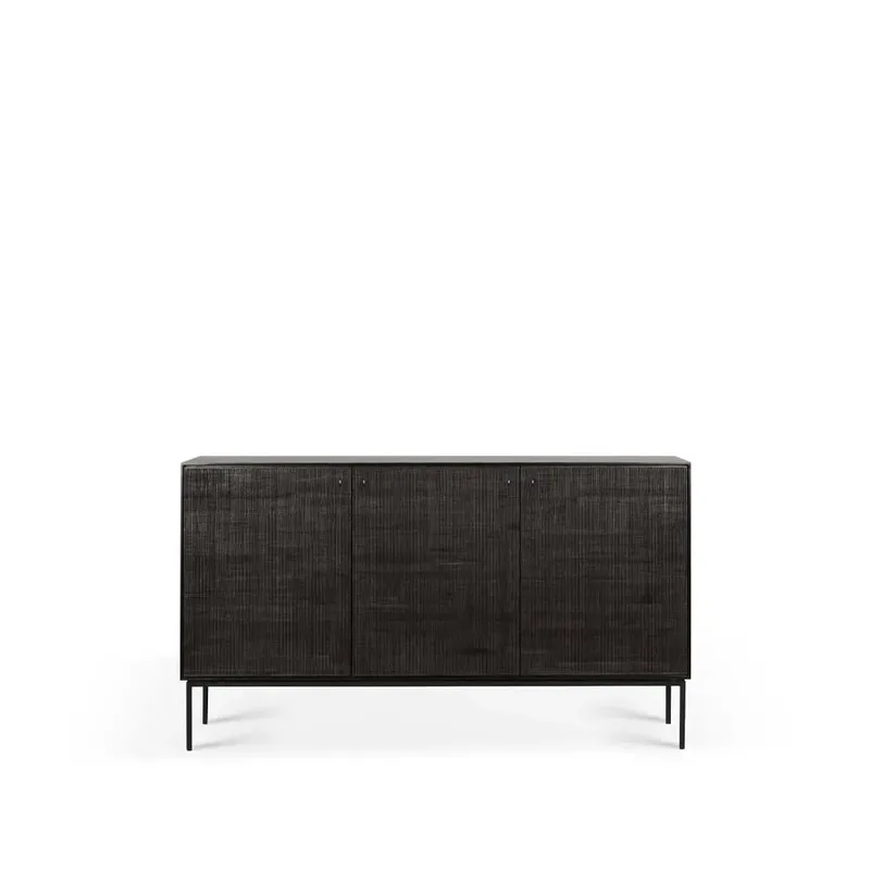 Grooves Siteboard Black 3 Türen van Ethnicraft – productfoto
