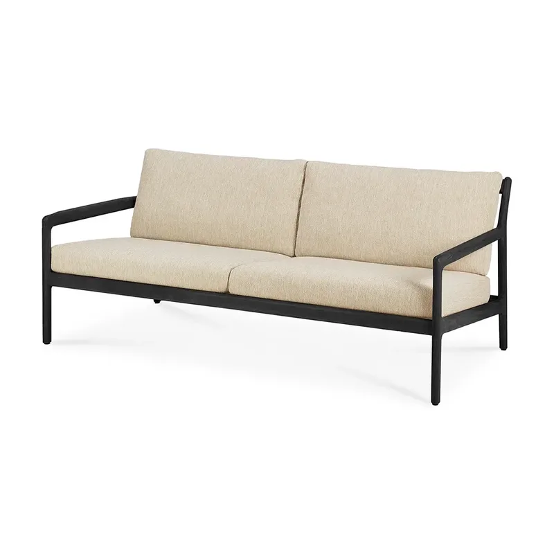 Jack 2-Sitzer Sofa Black/Natural by Ethnicraft – product photo