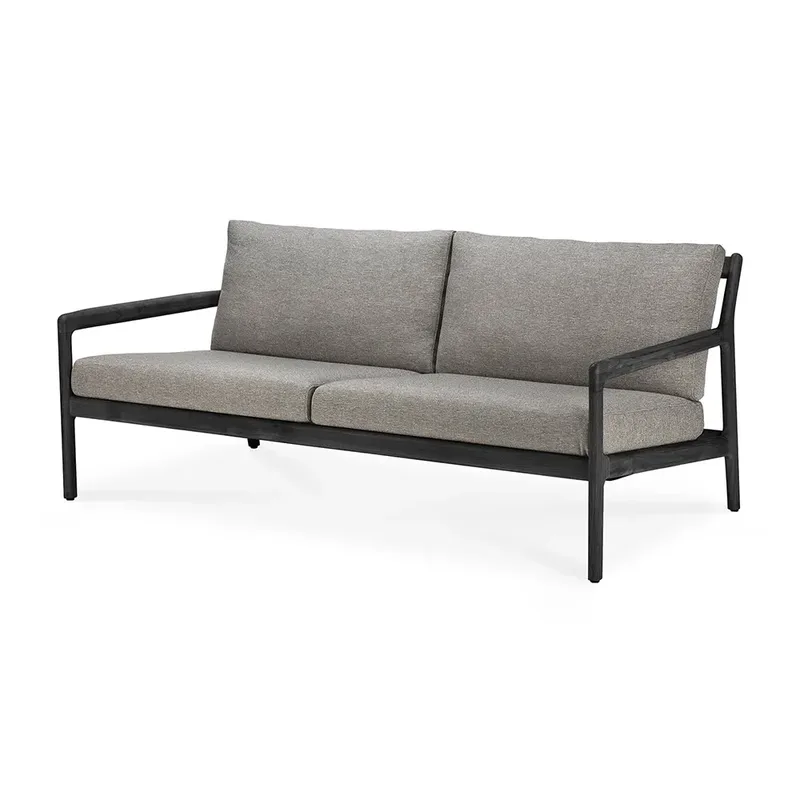 Jack 2-Sitzer-Sofa Schwarz/Mokka von Ethnicraft – Produktfoto
