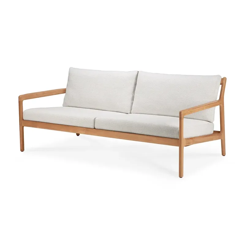 Jack 2-Sitzer-Sofa Teak/Weißgrau by Ethnicraft – product photo