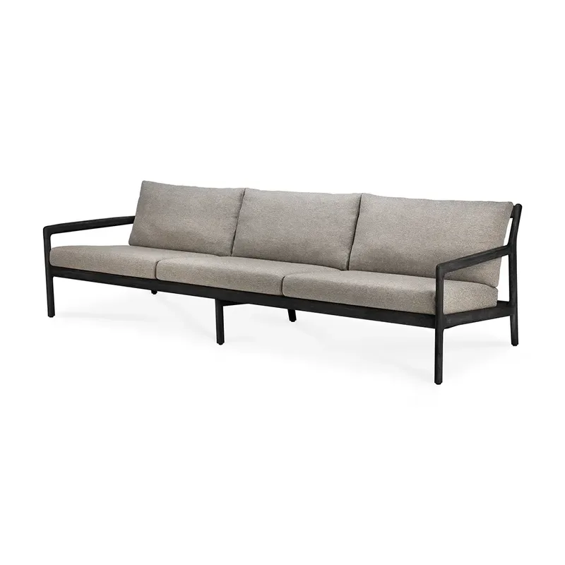 Jack 3-Sitzer-Sofa Schwarz/Mokka by Ethnicraft – product photo