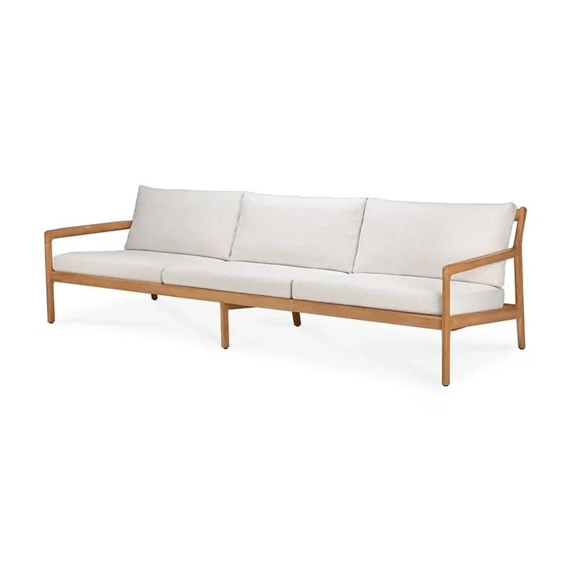 Jack 3-Sitzer-Sofa Teak/Weißgrau van Ethnicraft – productfoto