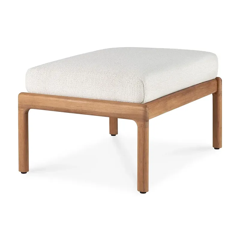Jack Fußhocker Teak/Off White von Ethnicraft – Produktfoto