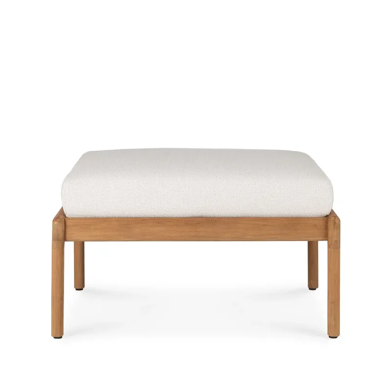 Jack Outdoor Fußhocker teak Offwhite by Ethnicraft – product photo
