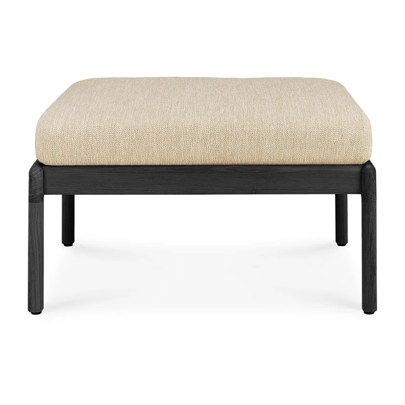 Jack Outdoor Hocker schwarzgebeizt teak Natural von Ethnicraft – Produktfoto