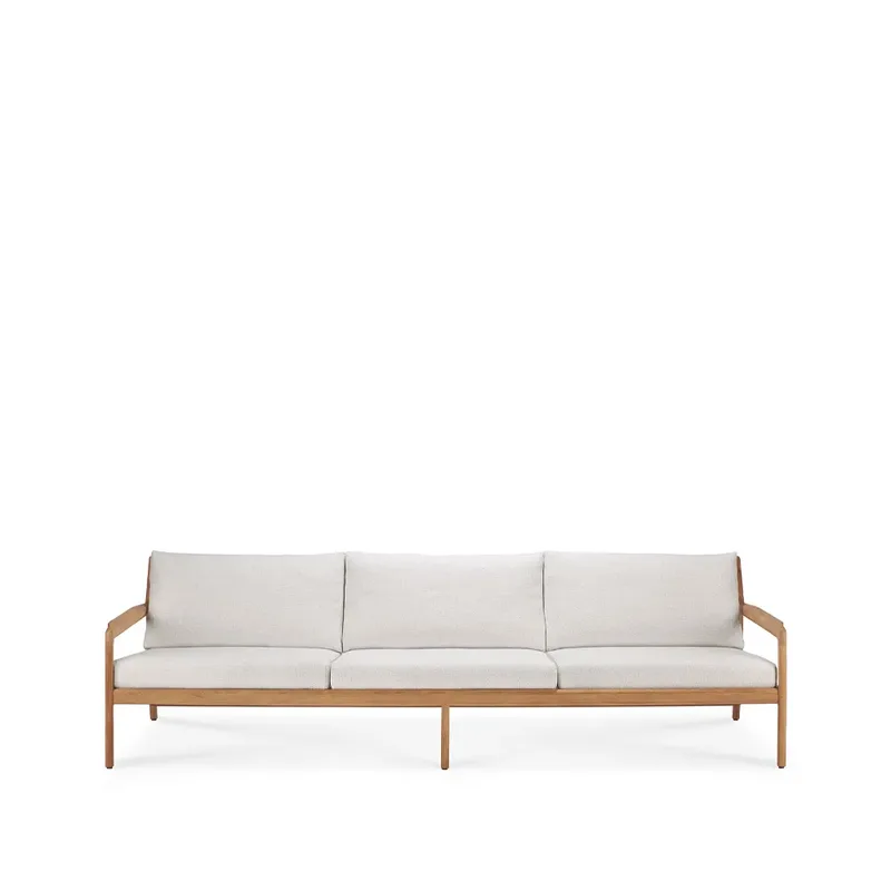 Jack Outdoor Sofa 3-sitzig teak Offwhite by Ethnicraft – product photo