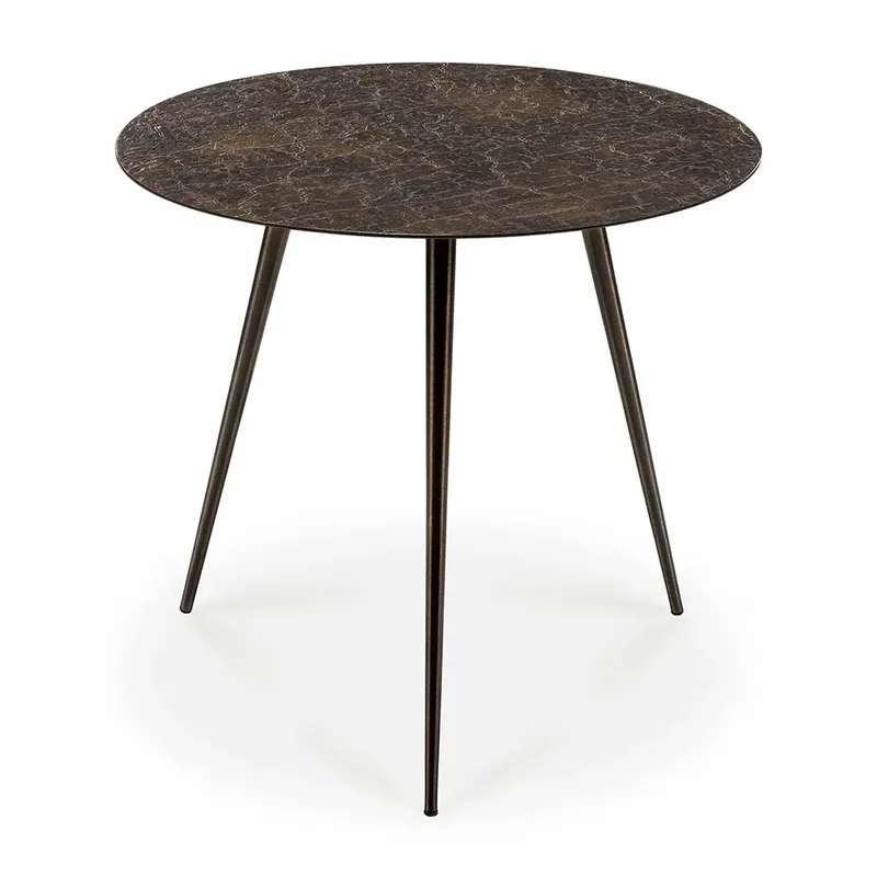 Luna Couchtisch Ø50 cm Whisky von Ethnicraft – Produktfoto