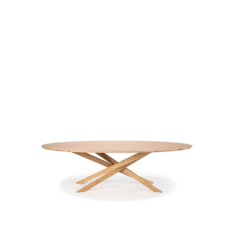 Mikado Couchtisch oval Oak wax oil oval by Ethnicraft – product photo