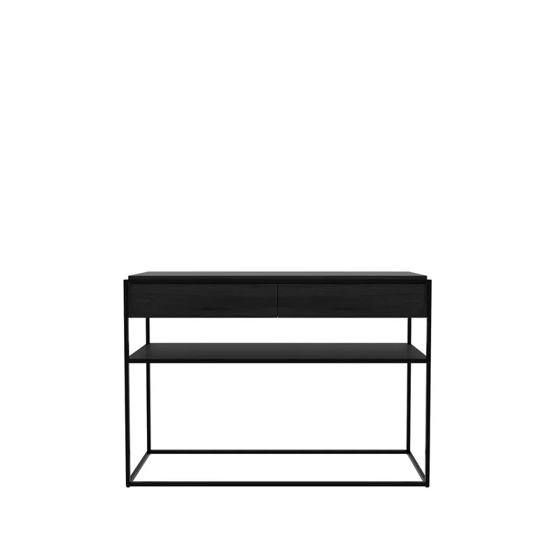 Monolit Konsolentisch 122x40 cm Oak black-Black by Ethnicraft – product photo